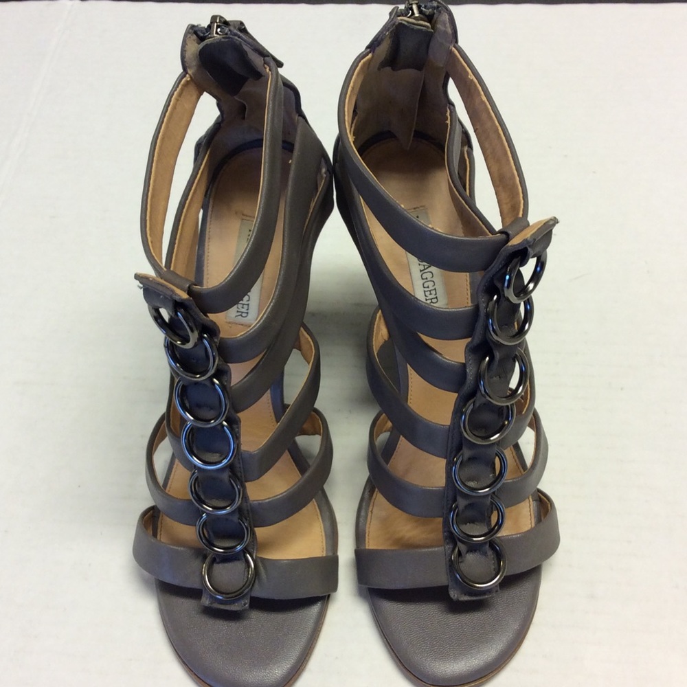 KELSI DAGGER Wedge Heels Gray Size 7.5